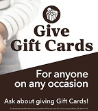 Give gift cards callout
