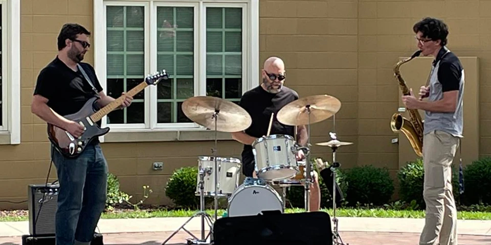 Band playing outdoor